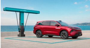 BYD ATTO 8 seven-seat electric SUV unveiled at the 2026 Paris Motor Show