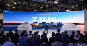 Changan NEVO Q05 on display at the Paris Motor Show 2026